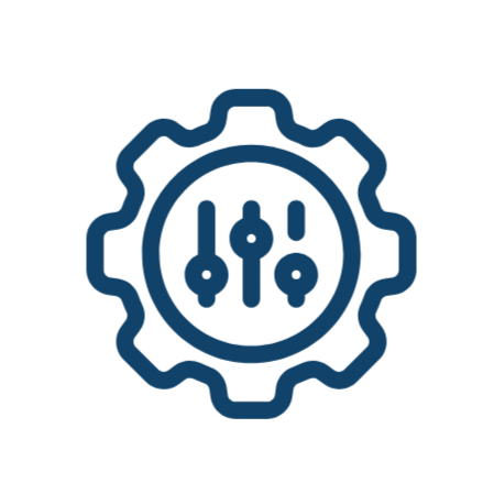 a gear icon