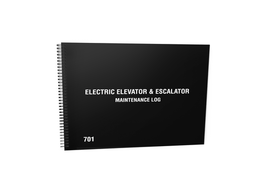 Electric Elevator Maintenance Log Book #701